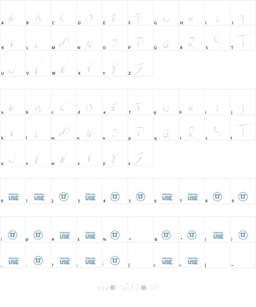 adventure Eiffel Font Character